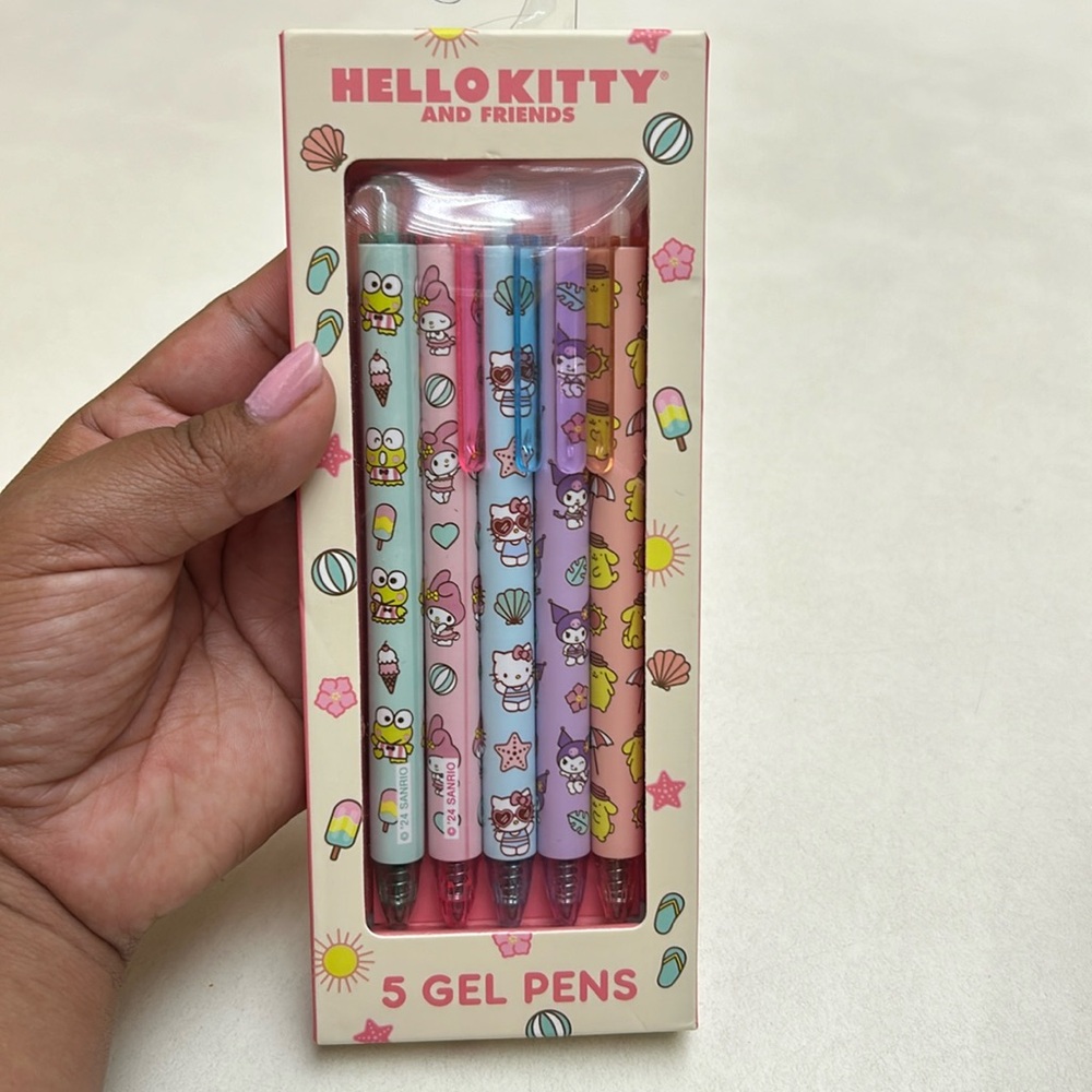 5 gel pens